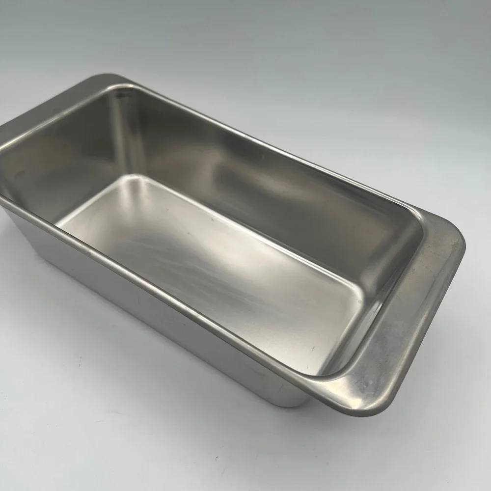 Revere Ware Stainless Steel Loaf Pan 2Qt 2517 9.5x5.25x2.75 Korea Vintage Baking